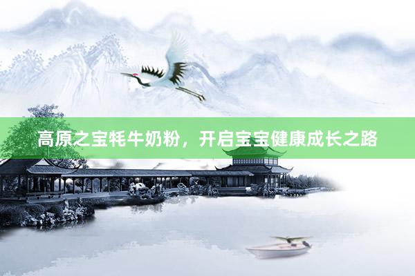 高原之宝牦牛奶粉，开启宝宝健康成长之路